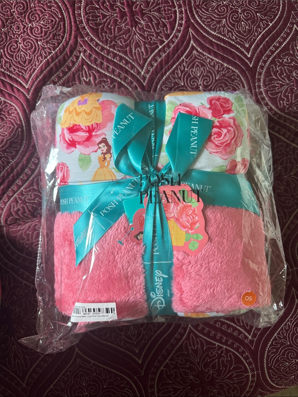 Disney Princess Belle - Luxe Plush Patoo Blanket (NIB)
